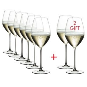 Riedel - Veritas Champagneglazen - Pay 6 Get 8 - Design & Wijn - Amsterdam - Nederlandse WIjn - Proeverij - Design Accessoires