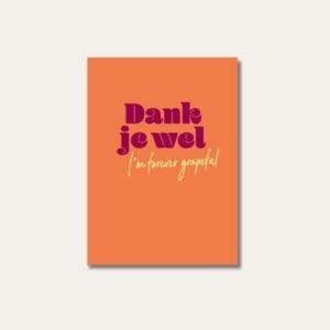 Le Club des Vins - Wenskaart - Dankjewel