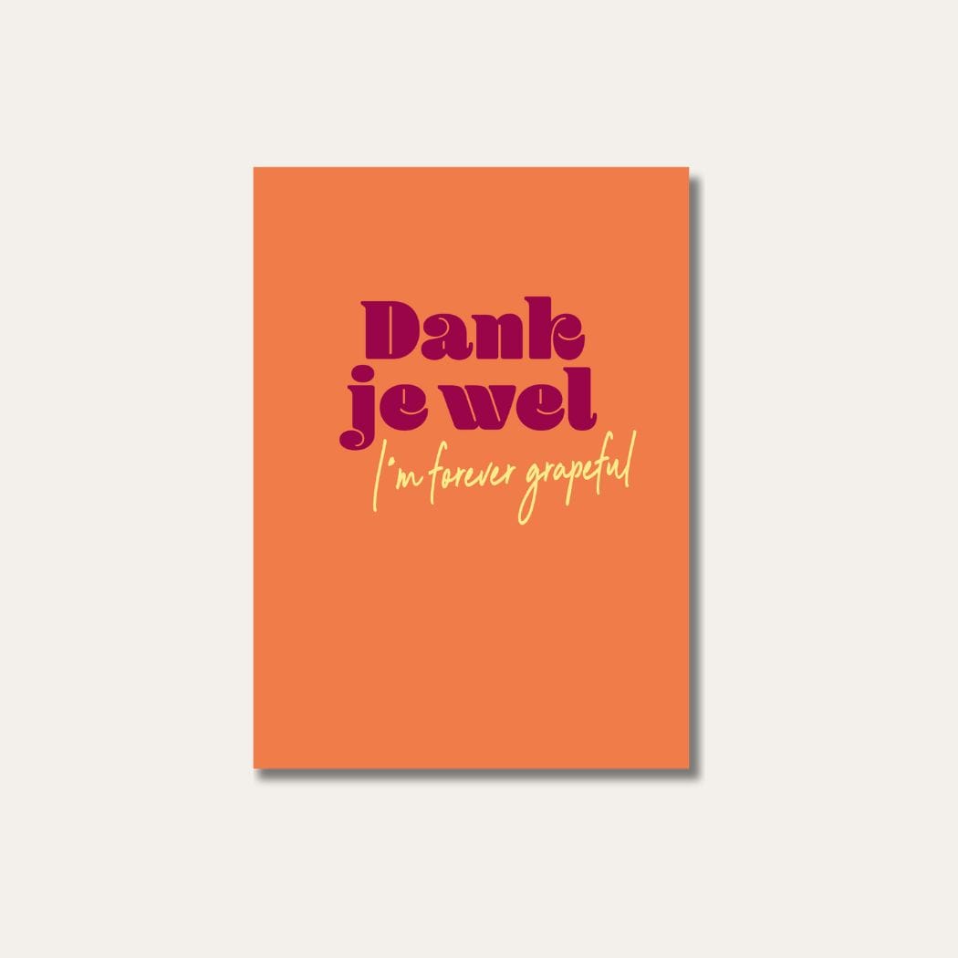 Le Club des Vins - Wenskaart - Dankjewel