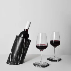 Kiwano Concept - Zwart Marmeren Wijnkoeler