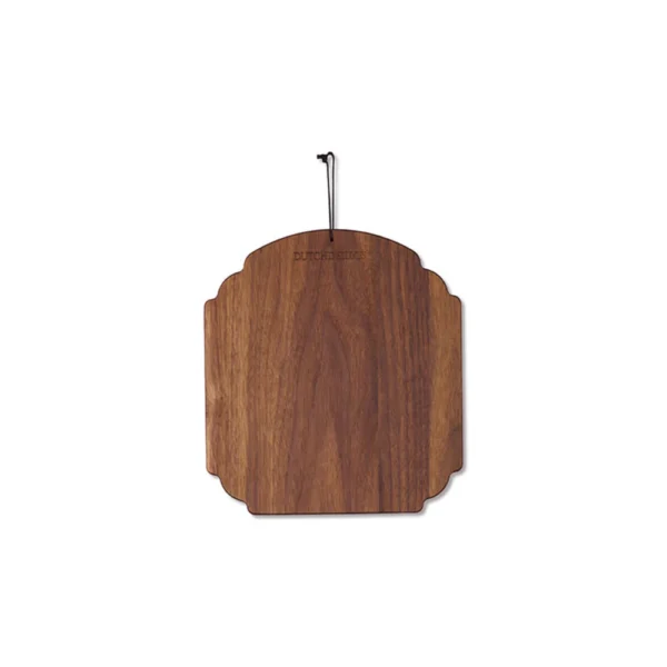 Dutchdeluxes - Luxury - Walnut - Handmade - Serving board - Drinks board - Breakfast board - Cutting board - 19x21 cm - Brown
