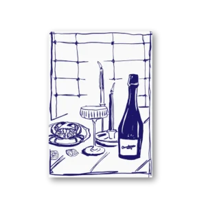 Wijn - krab - Wenskaart - Design - Wijn - Amsterdam