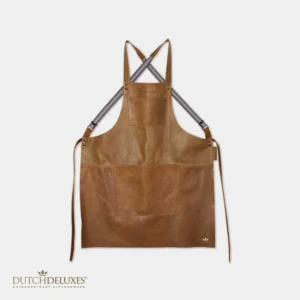 DutchDeluxes - Suspender Apron Leather - Vintage Cognac - Design & Wine - Amsterdam