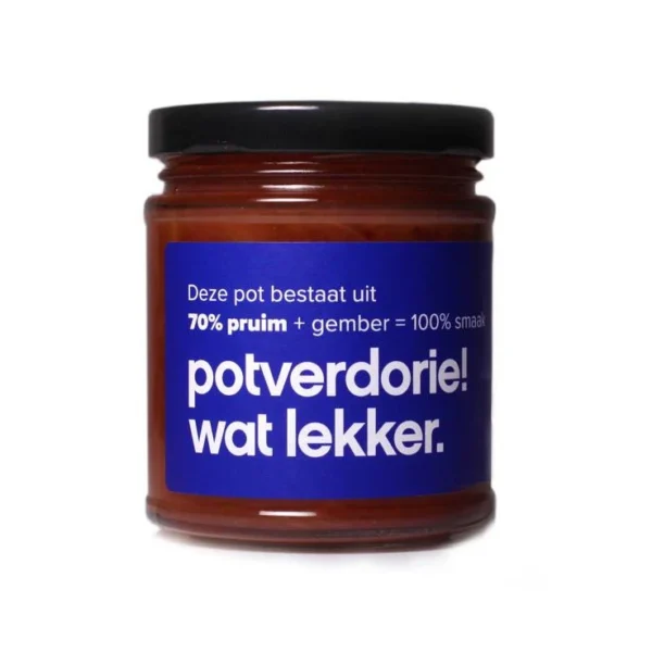 Potverdorie! Pruim Gember - Kleine Pot - Design & Wijn - Amsterdam - Nederlandse Wijn - Proeverij