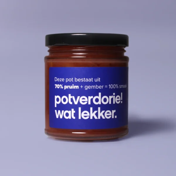 Potverdorie! Pruim Gember - Kleine Pot - Design & Wijn - Amsterdam - Nederlandse Wijn - Proeverij