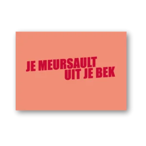 Le Club Des Vins - Wenskaart - Meursault uit je bek - Design & Wijn - Nederlandse Wijn - Proeverij - Design Accessoires