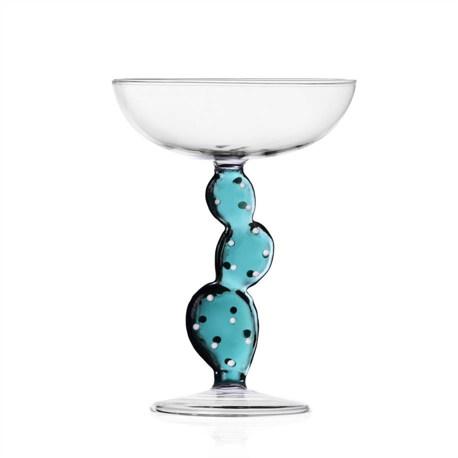 Ichendorf Milano Desert Plants - Champagne Coupe Cactus - Petrol Blue - Design & Wine - Amsterdam - Dutch Wine - Tasting - Design Accessories